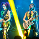 Georgia South and Amy Love of Nova Twins perform on stage during their Supernova tour at Electric Brixton on November 12, 2022 in London, England.